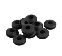 1050 occhielli in plastica per teloni e coperture solari per piscine, set di occhielli rotondi progettati per resistere alle intemperie e alla ruggine, componenti di facile montaggio (10 pezzi, nero)