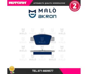 1050129 Kit pastiglie freno, Freno a disco posteriore (MARCA-MALO')..