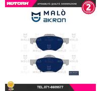 1050550 Kit pastiglie freno a disco ant adatto a Honda Accord VII (MARCA-MALO').