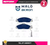 1050826 Kit pastiglie freno a disco ant adatto a Daewoo-Ssangyong (MARCA-MALO')