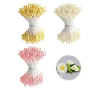 1050stami artificiali per pistilli da 2 mm a doppia testa, stame floreale opaco per realizzare fiori artificiali, steli simulati a forma di malto opaco per fiori fai da te ghirlande
