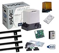 105630344- FAAC DELTA 2 KIT 230V AUTOMAZIONE PER CANCELLI SCORREVOLI AD USO RESIDENZIALE CON PESO MAX 500KG