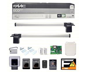 105632445 FAAC ECO KIT SET 230V GREEN CANCELLO BATTENTE AUTOMAZIONE AUTOMATISMO