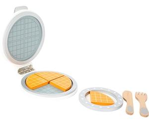 10592 Ferro per cialde "Cucina per bambini" small foot in legno, da aprire con spazio per quattro cialde, a partire da 3 anni