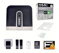 KIT AUTOMAZIONE PER CANCELLI SCORREVOLI 24V CYCLO RAPID FAAC 1059995 AUTOMATISMI