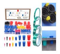 105Pcs Kit Nastro Mascherante in Gomma Siliconica e PET per Progetti Alta Temper