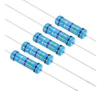 105pz Metallo Pellicola Resistore Assortimento Kit 0.1 Ohm-0.91 Ohm,2W 1%