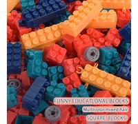 106/148/256 pezzi Moderni blocchi da costruzione di piccole dimensioni di vari colori (con ruote), giocattolo da assemblare per bambini e ragazzi, gioco di puzzle per sviluppo mentale, adatto dai 3 ai