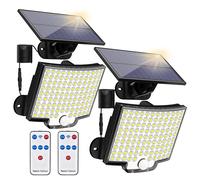 106/318 LED Luce solare per esterni 328 faretti a LED IP65 Sensore di movimento impermeabile Luci di sicurezza per inondazioni solari umane 3 modalità