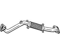106 CV TUBO GAS SCARICO PER NISSAN Primera Hatchback P11 1.6 16V LPG KW 78 CV 10