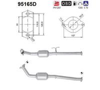 106 KW 144 CV CATALIZZATORE PER Toyota Hilux VII Pick-up N1, N2, N3 2.5 D-4D