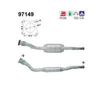106 KW 144 CV CATALIZZATORE PER Volvo V70 I 875, 876 2.5