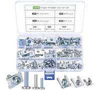 106 Pzr Rivetti per Auto Dadi a U Clip Auto, Viti Autofilettanti per Metallo, Viti fisse per Parafango auto carrozzeria, Dadi a u clip di fissaggio, vite carrozzeria per cruscotti, portiere, interni