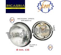 10625 - FARO FANALE ANTERIORE SIEM CON PORTALAMPADA VESPA 80 100 125 PK S XL