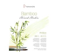 BLOCCO CARTA BAMBOO MIXED MEDIA F.TO 24X32 - 265 GR. GRANA FINE 25 FG.