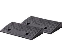 10646 - Rampa Carrabile per Marciapiede, Nero, 50 X 27 X 7 Cm, Set Di 2