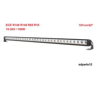 106cm Barra LED 12V 24V Raggio Lungo + Posizione Bianco Lampeggiante Arancio E9