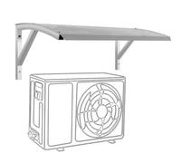 106CM Copertura del Condizionatore per Unità Esterne, Tettoia UV per Terrazza Protezione da Pioggia e Neve, Pannello di Copertura per Mini Split Pompa di Calore per Condensatore Compressore, Copertura