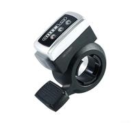 106DX - Acceleratore a pollice per bicicletta elettrica, con display del livello della batteria e interruttore di alimentazione, adatto a telai tubolari da 23 mm (36 V)