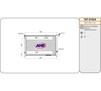 107.010/A AHE Radiatore, Raffreddamento motore per DAEWOO