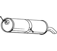 IZAWIT 27.516 Marmitta adatto per PEUGEOT 307 SW (3H) 307 Break (3E)