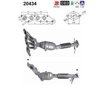 107 KW 145 CV CATALIZZATORE PER Ford Mondeo IV Tre Vol BA7 2.0