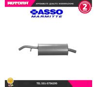 IMASAF 21.04.07 Marmitta per CITROËN C3 I Schrägheck (FC, FN) C2 Schrägheck (JM)