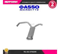 107070 Marmitta terminale adatto a Peugeot 107 2005 (MARCA-ASSO)..
