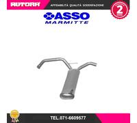 107070 Marmitta terminale adatto a Toyota Aygo 1.0 07.05 (MARCA-ASSO)