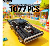 1077PCS Auto da corsa Blocchi meccanici Ad alta difficoltà Kit modello giocattolo educativo fai da te per bambini Adulti Regalo di assemblaggio creativo