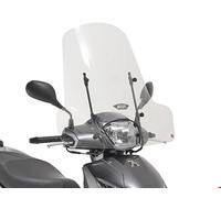 107A + A8101A - Cupolino parabrezza scuro completo per Belville 125-200 2017-2018 - 2019-2020 Parabrezza specifico trasparente 50,8 x 66 cm (H x L)