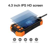 108. 0P HD. Fotocamera digitale Endoscopio 4.3 pollici Lcd. Videocamera di ispezione del serpente a distanza focale 4CM-5M 3000mAh con 6 LED per Fognature