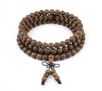 108 braccialetto di mala di perle di preghiera, collana meditazione, lunghezza regolabile 86 cm, accessorio spirituale autentico per meditazione, yoga e mantra, ideale come regalo Zen per uomini e