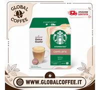 108 Capsule Caffè CAFFE' LATTE Starbucks Originali Nescafé Dolce Gusto