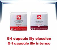 108 capsule illy Iperespresso 100% Arabica - 54 gusto Classico e 54 gusto Inteso