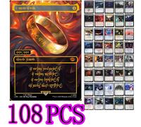 108 carte proxy Magic: The Gathering con terre duali, terre di richiamo e terre shock, con nucleo nero Carta tessile