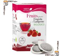 108 Cialde Filtro Carta ESE 44mm Sandemetrio Fragola e Lampone Biologico