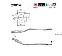 108 KW 147 CV CATALIZZATORE PER Chrysler Voyager IV RG, RS 2.4