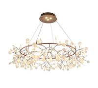 108-luci Lucciola Dorato Sputnik Lampadario Spazzolato Ottone Fuoco d'Artificio Plafoniera Lampada Contemporanea Lampadario Per Sala Da Pranzo Lampada Luce Calda 108 Luci