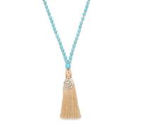 108 Mala Beads Nappa Collana Mala Spirituale Meditazione Calmante (Turchese Verde)