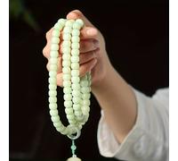 108 pezzi di semi di Bodhi, perline di preghiera Mala Zen a cinque strati per bracciale di loto, bracciale