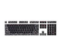 108 Tasti Sublimazione Tinta Keycaps Linea Bianco Frontale Stampa Retroilluminata Brilla Attraverso Keycaps Per Tastiera