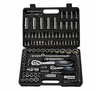 SERIE DI CHIAVI A BUSSOLA DA 1/4" E 1/2" E ACCESSORI 108 PZ FERVI S108