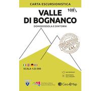 108 Valle di Bognanco. Domodossola e dintorni. Carta escursionistica 1:25.000. Ediz. multilingue: 8