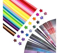 1080 Pezzi Colorata Origami Paper Stars Strisce, Colore Del Cielo Stellato Pieghevole, Fai da Te Origami Strisce, Lucky Stars per Bambini Amica Famiglia