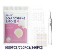 1080 pezzi Patch per acne viso con artemisia e olio di tea tree, ingredienti premium, delicati e non irritanti, materiale idrocolloide, copre le imperfezioni del corpo, cura dell'acne, usare con pinze