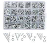 1080 Pezzi Set di Viti, Dadi e Rondelle - M3 M4 M5 M6 Viti Bulloni e Dadi in Acciaio Inox - Kit Assortimento di Vite per Fai da Te, Elettronica e Uso Meccanico