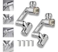 1080° Rotating Faucet Extender with Upward Facial Mist, 4 Adjustable Water Modes, Built-In Filter for Water Purification, Water-Saving Technology, Ideal for Kitchen (2pcs)