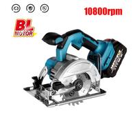 10800rpm 125mm Mini sega circolare elettrica senza spazzole Cordless Adjustbale Angle lavorazione del legno Power Garden Tool per Makita 18vbattey 1 * battery