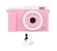 1080p 48 MP Doppia HD Camera Portatile Digital Digital Camera 15X LED Zoom Ottico Flash Transfering WiFi Travel Telecamera Piccola (PINK)